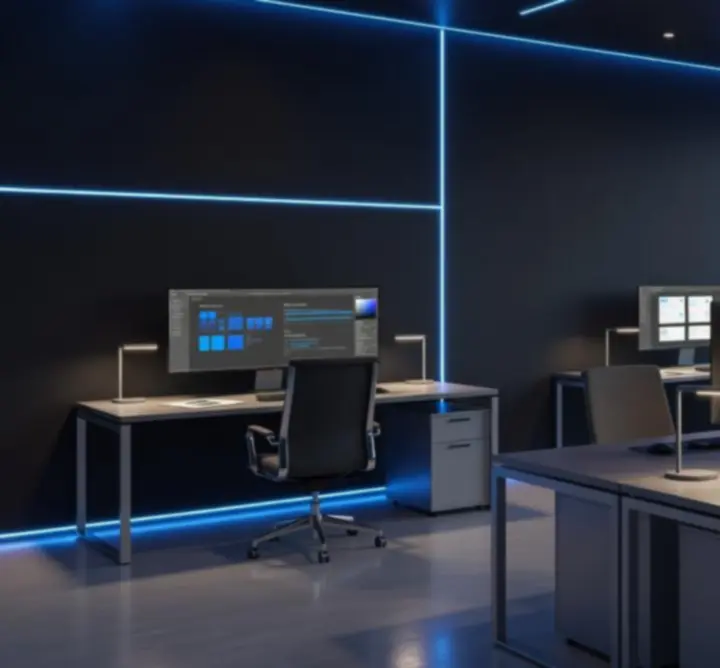 Modern studio environment at Pixel 360 headquarters in Ruislip