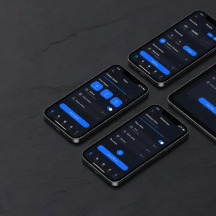 Mobile application design showcase