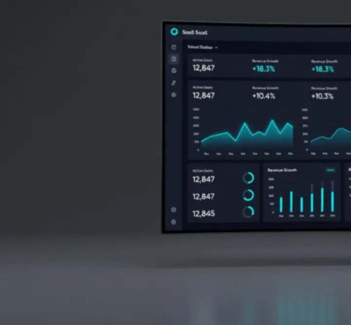 High-fidelity SaaS dashboard prototype demonstrating data visualization and interface design