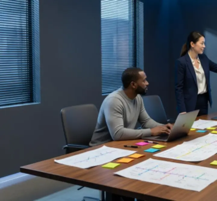 Strategic UX research session in progress